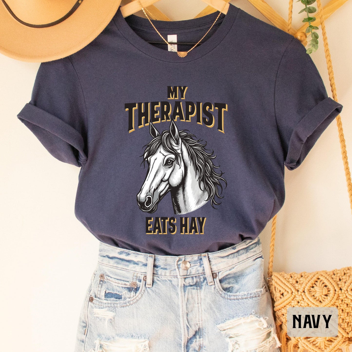 My Therapist Eats Hay Shirt Horse Mom Shirt Gift For Horse Owner Equestrian Shirt