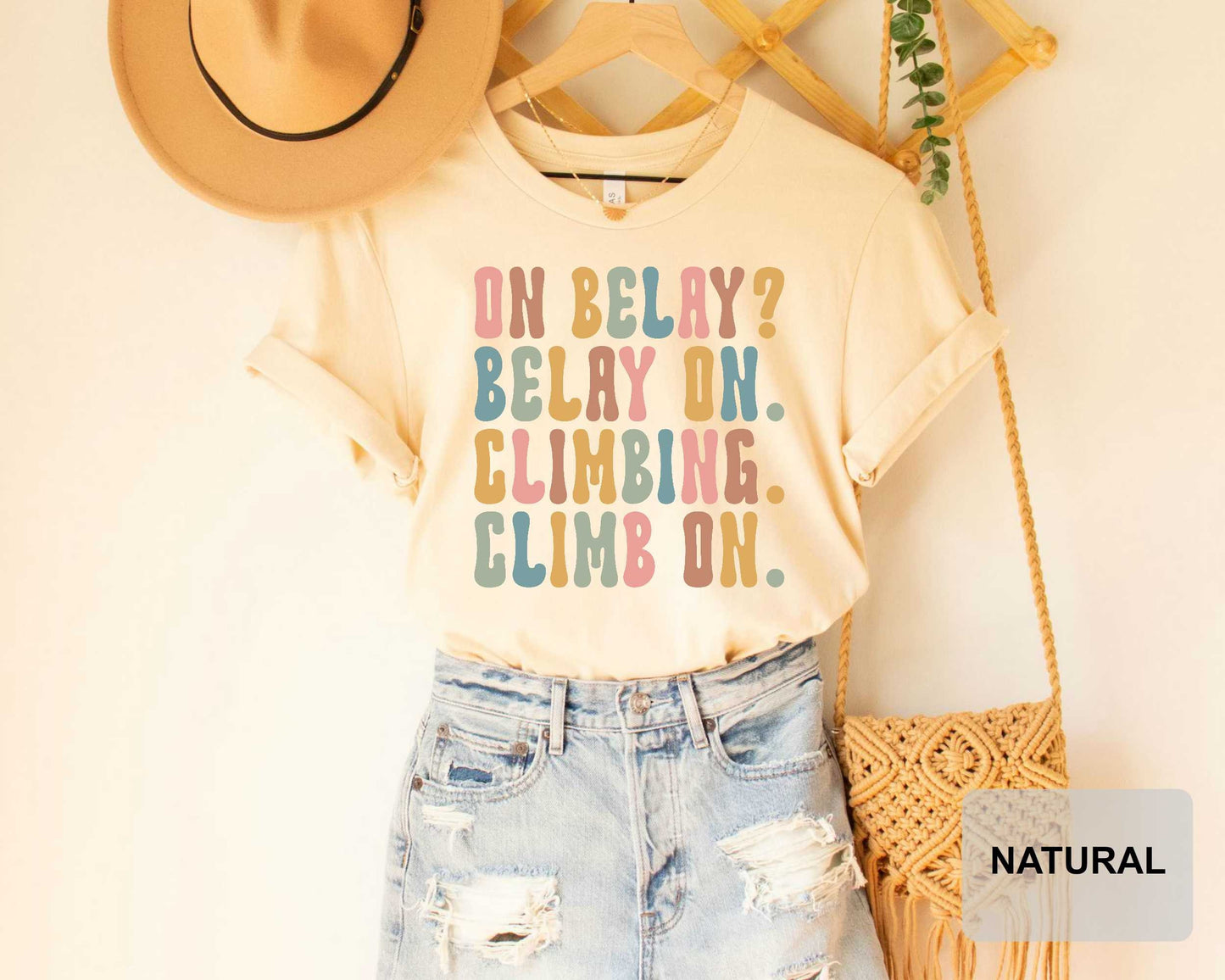 Climbing Shirt Gift for Rock Climbers Bouldering T Shirt Mountain Climbing Shirt