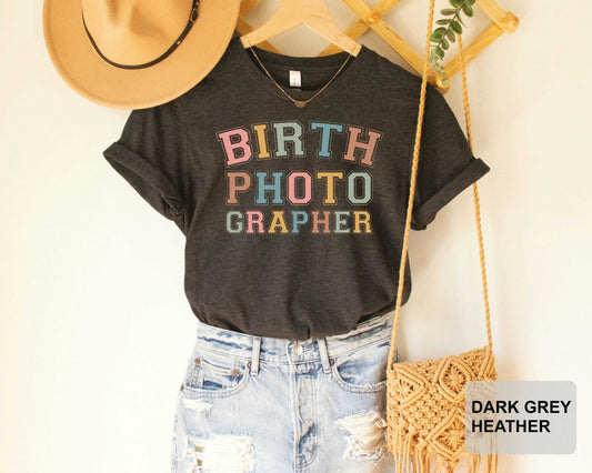 Birth Photographer Shirt Newborn Photographer Shirt Baby Photography Shirt Baby Whisperer T-Shirt