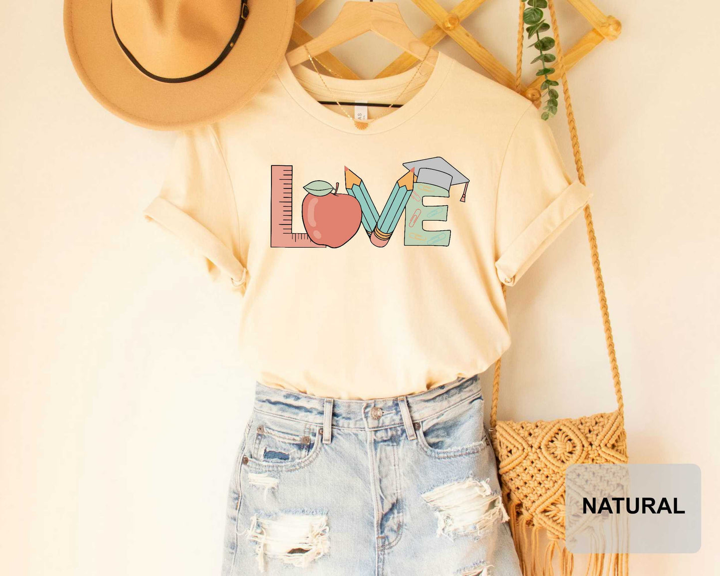 Cute Teacher Shirt Love Shirt Teacher Appreciation Gift Inspirational Apple Teacher Shirt