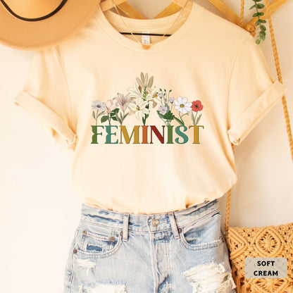 Floral Feminist Shirt Women Rights Shirt Feminist Gift Pro Choice Shirt Women Empowerment Shirt