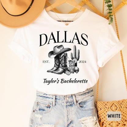 Custom Location Bachelorette Shirt Bachelor Party Shirt Western Bridal Party Shirt Team Bride Shirt