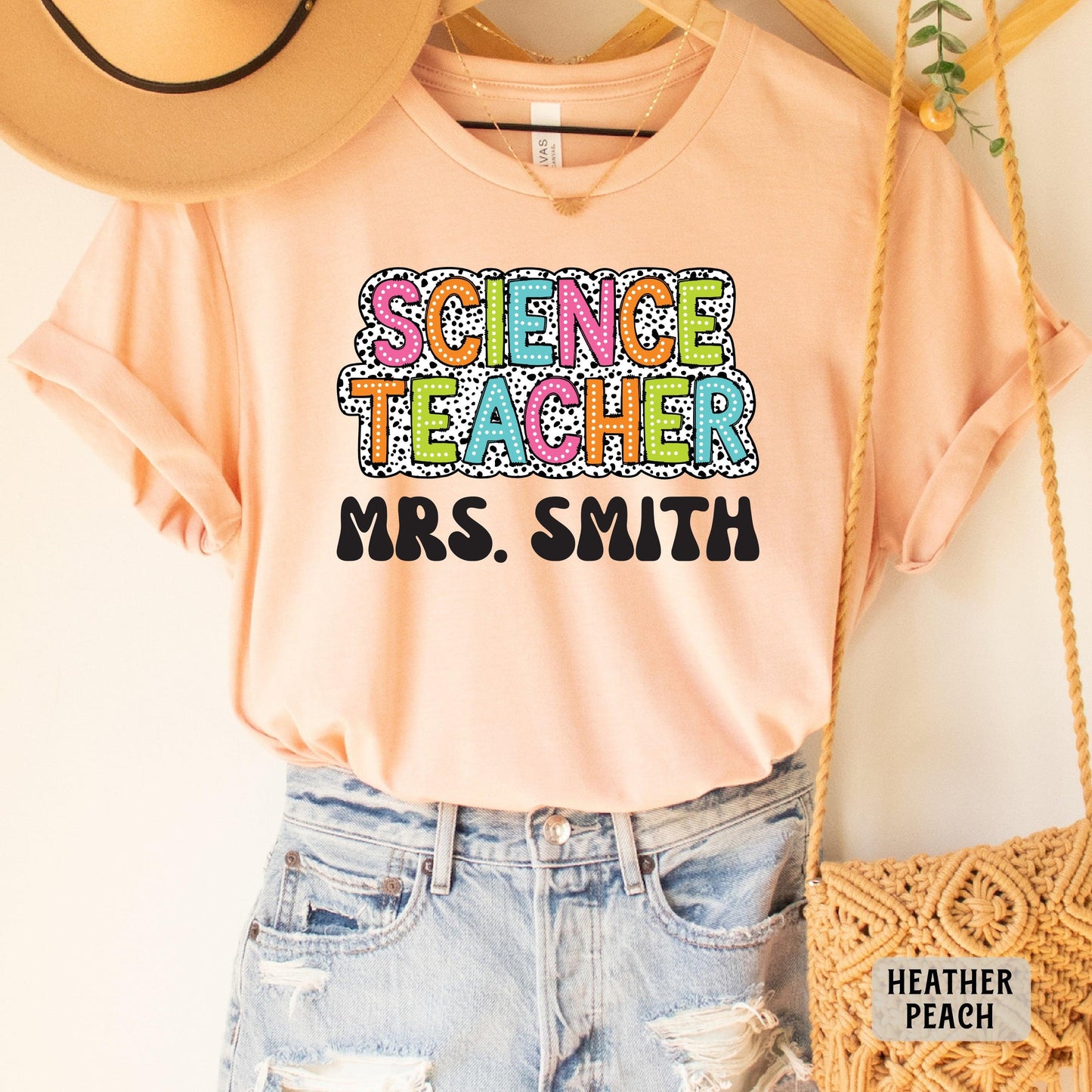 Custom Science Teacher Shirt Personalized Name Scientist Shirt Women Science Lover Shirt