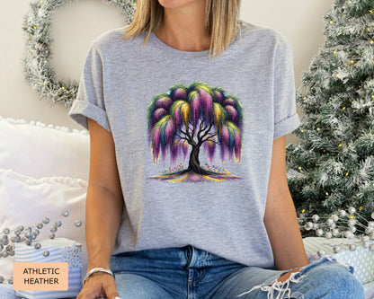 Mardi Gras Tree Shirt Saints New Orleans Shirt Louisiana Shirt Mardi Gras Festival Shirt