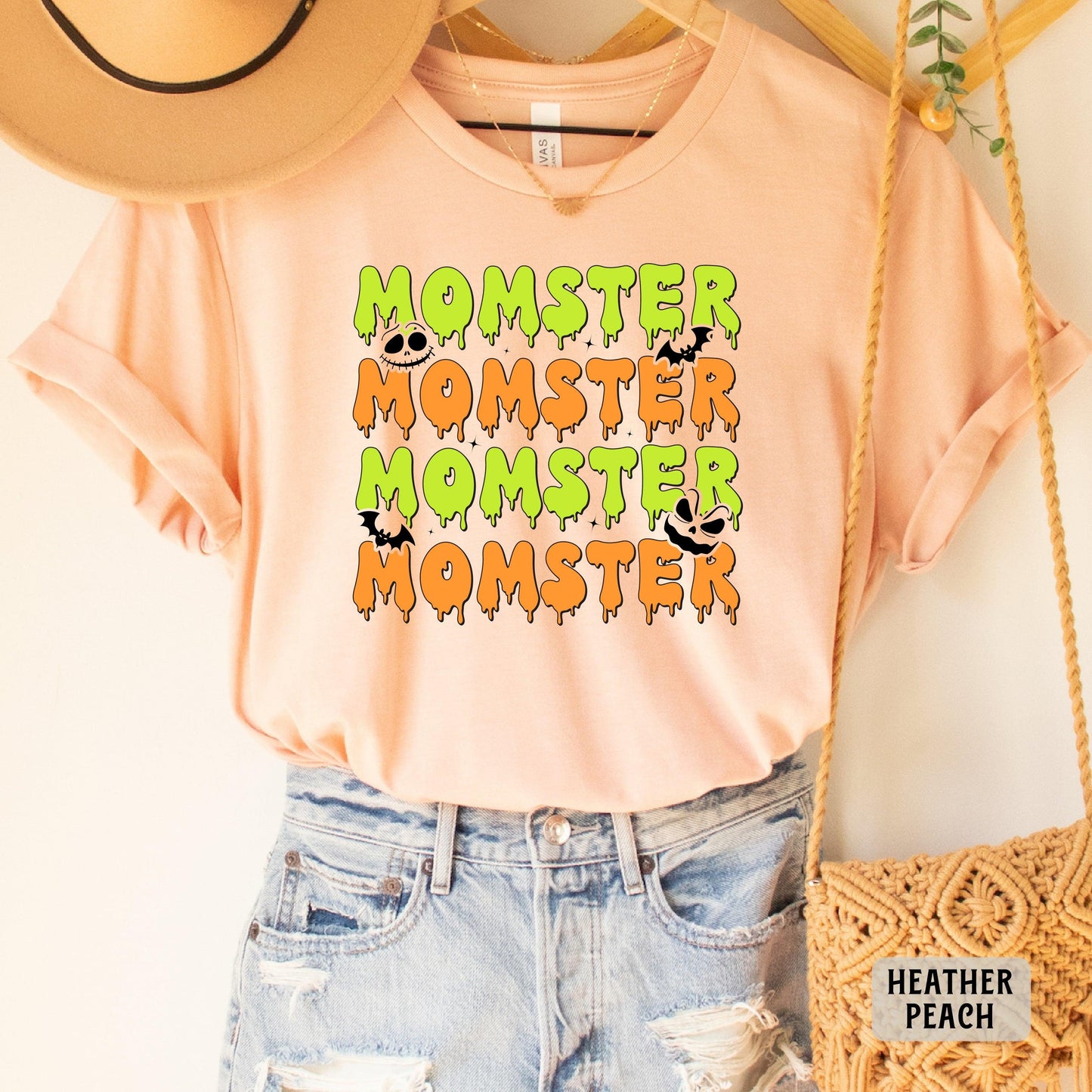 Momster Halloween Shirt Fall Shirt For Women Spooky Shirt Funny Halloween Shirt Tis the Season Shirt