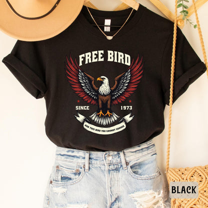 Free Bird Shirt America 1973 Shirt Rock Lover Shirt Independence Day Shirt Retro Music Shirt