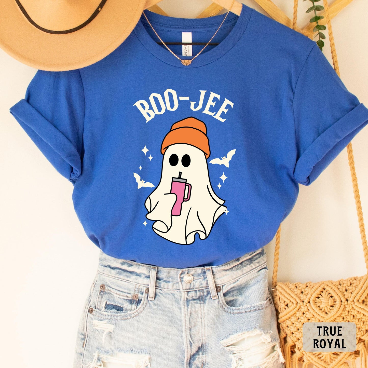 Boo Jee Shirt Halloween Ghost Shirt Spooky Vibes Shirt Women Halloween Gift Spooky Ghost Shirt