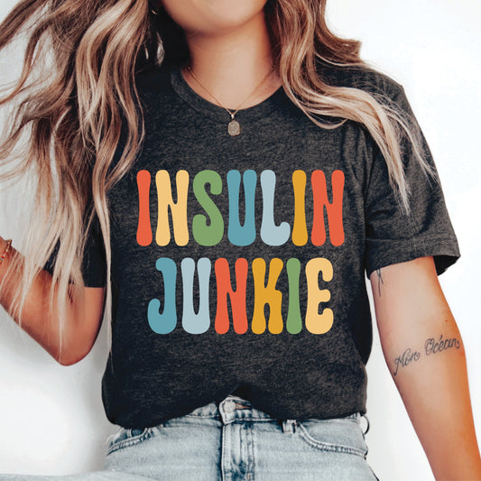 Insulin Junkie Shirt Diabetes Fundraiser Shirt Diabetes Support Shirt Pancreas Shirt Type 1 Mom Shirt