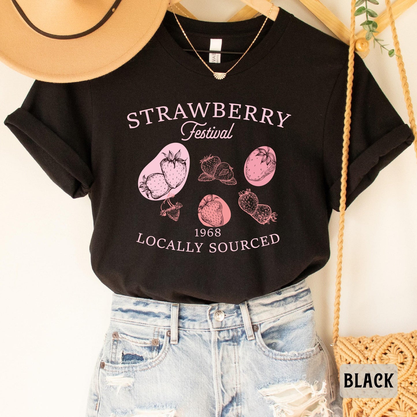 Strawberry Festival Shirt Funny Fruit Themed Shirt Retro Berry Shirt Farmer Gift Strawberry Lovers Shirt