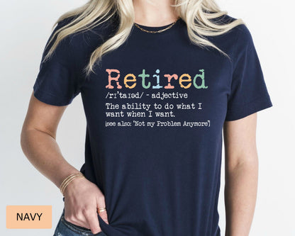 Retirement Definition Shirt Retired Mom Shirt Funny Grandma Shirt Happy Retirement Shirt
