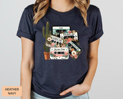 Country Music Cassettes Shirt Western 90s Vintage Music Shirt Cowgirl Shirt Vintage Inspired Concert Shirt