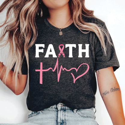 Faith Cancer Shirt Breast Cancer Awareness Shirt Motivational Shirt Chemo Shirt Cancer Survivor Gift Cancer Fighter Shirt