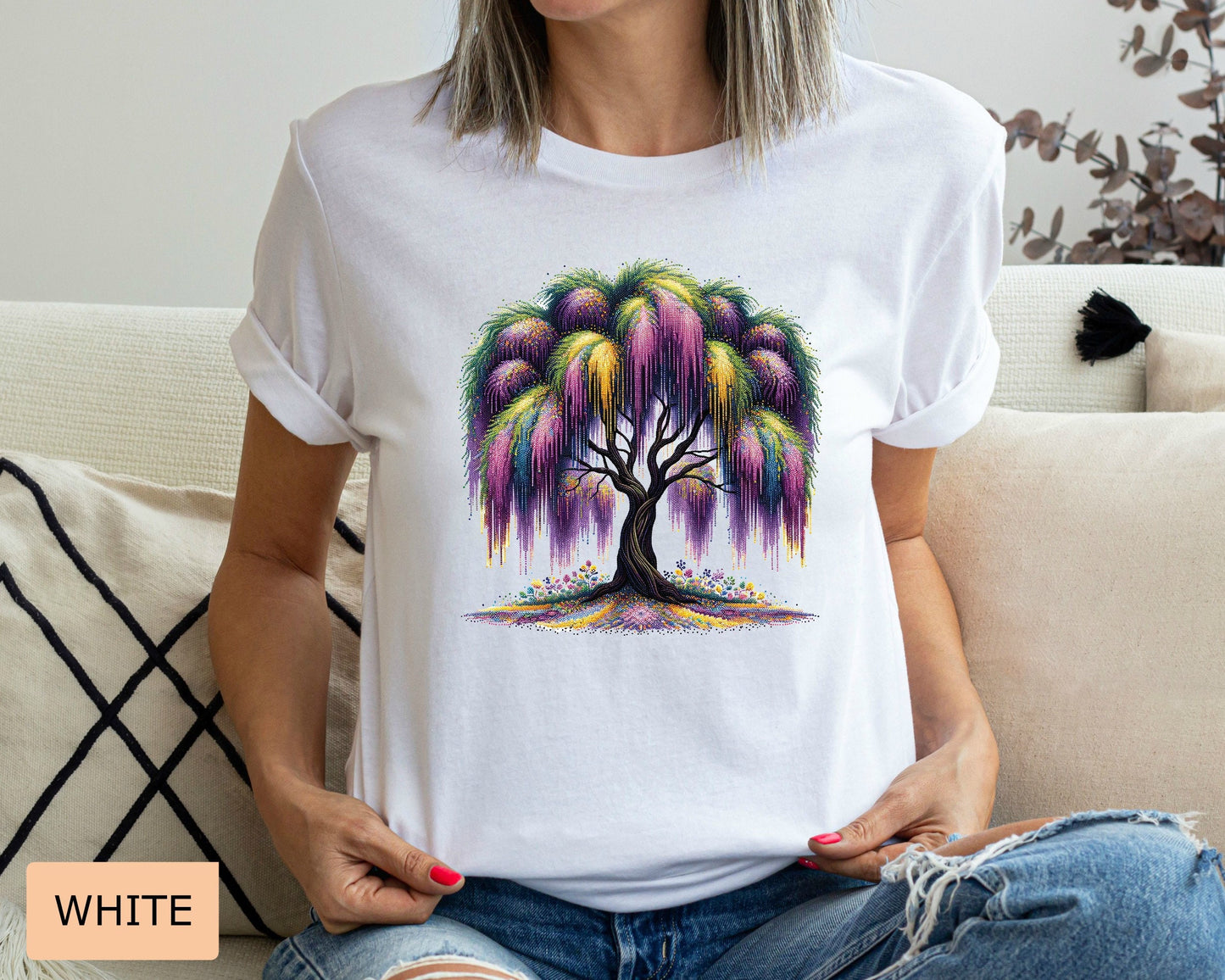 Mardi Gras Tree Shirt Saints New Orleans Shirt Louisiana Shirt Mardi Gras Festival Shirt