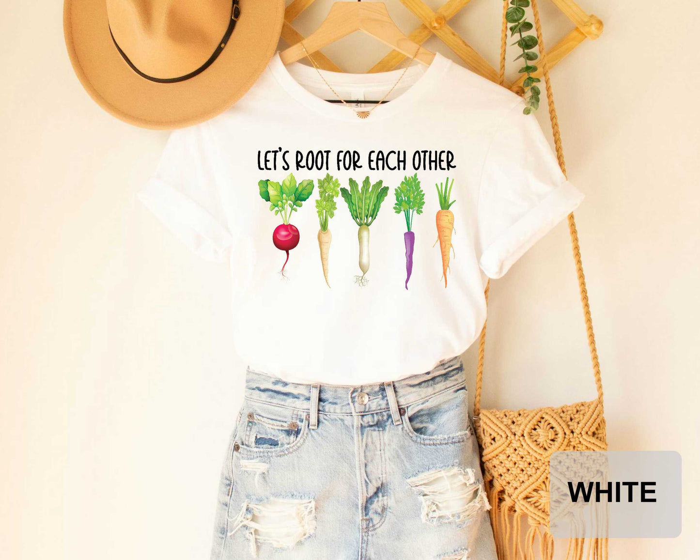 Let's Root For Each Other Shirt Funny Plant Shirt Vegetarian Gift Plant Lady Shirt Gardener Shirt