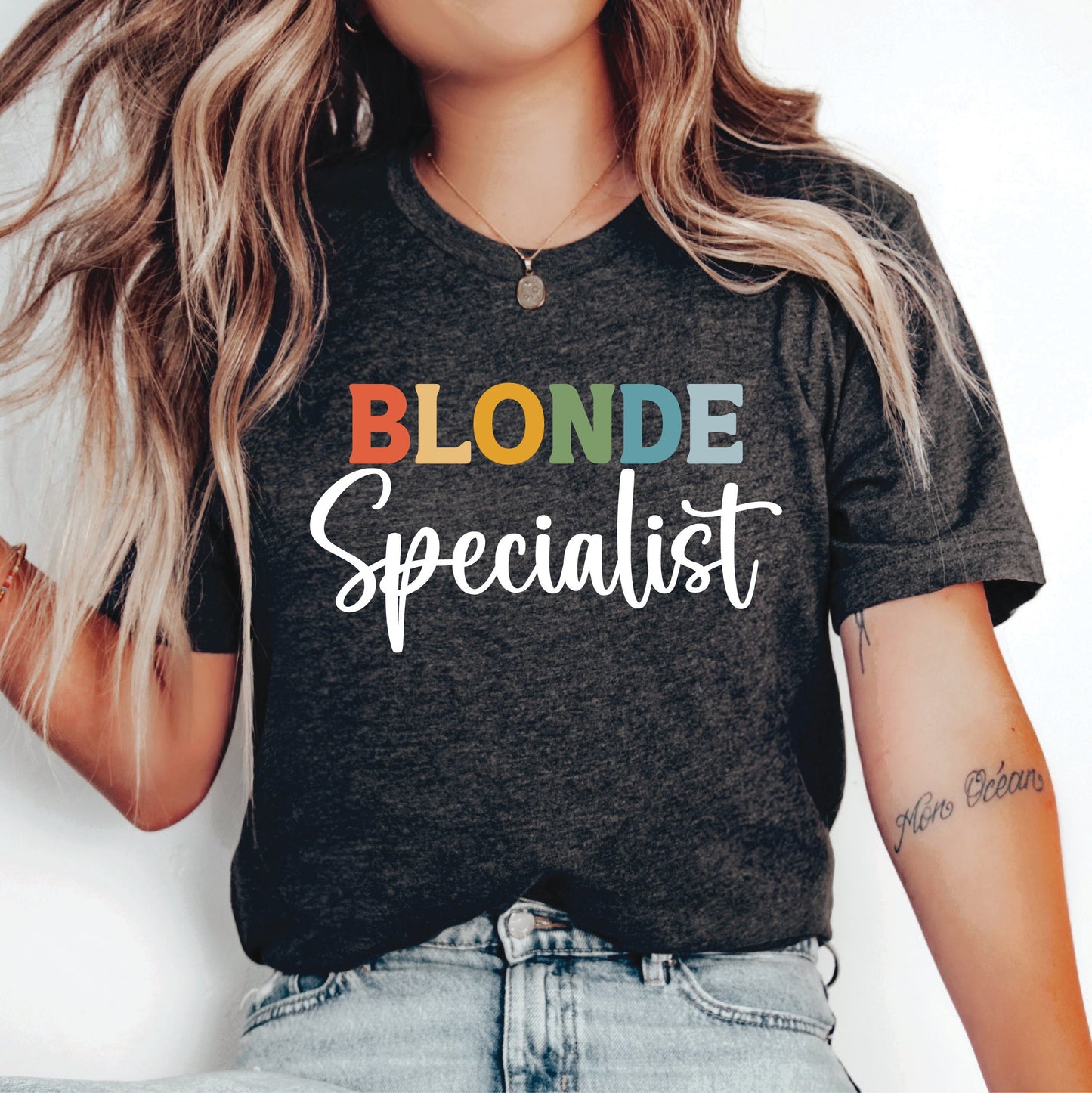 Blonde Specialist Shirt Cosmetologist Blondie Shirt Hairapist Shirt Hair Stylist Shirt