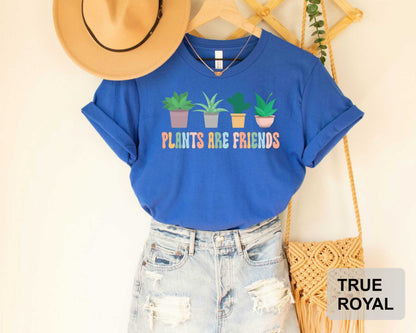 Plants Are Friends Shirt Plant Mom Shirt Botanical Shirt Plant Lover Houseplants Gardening Shirt