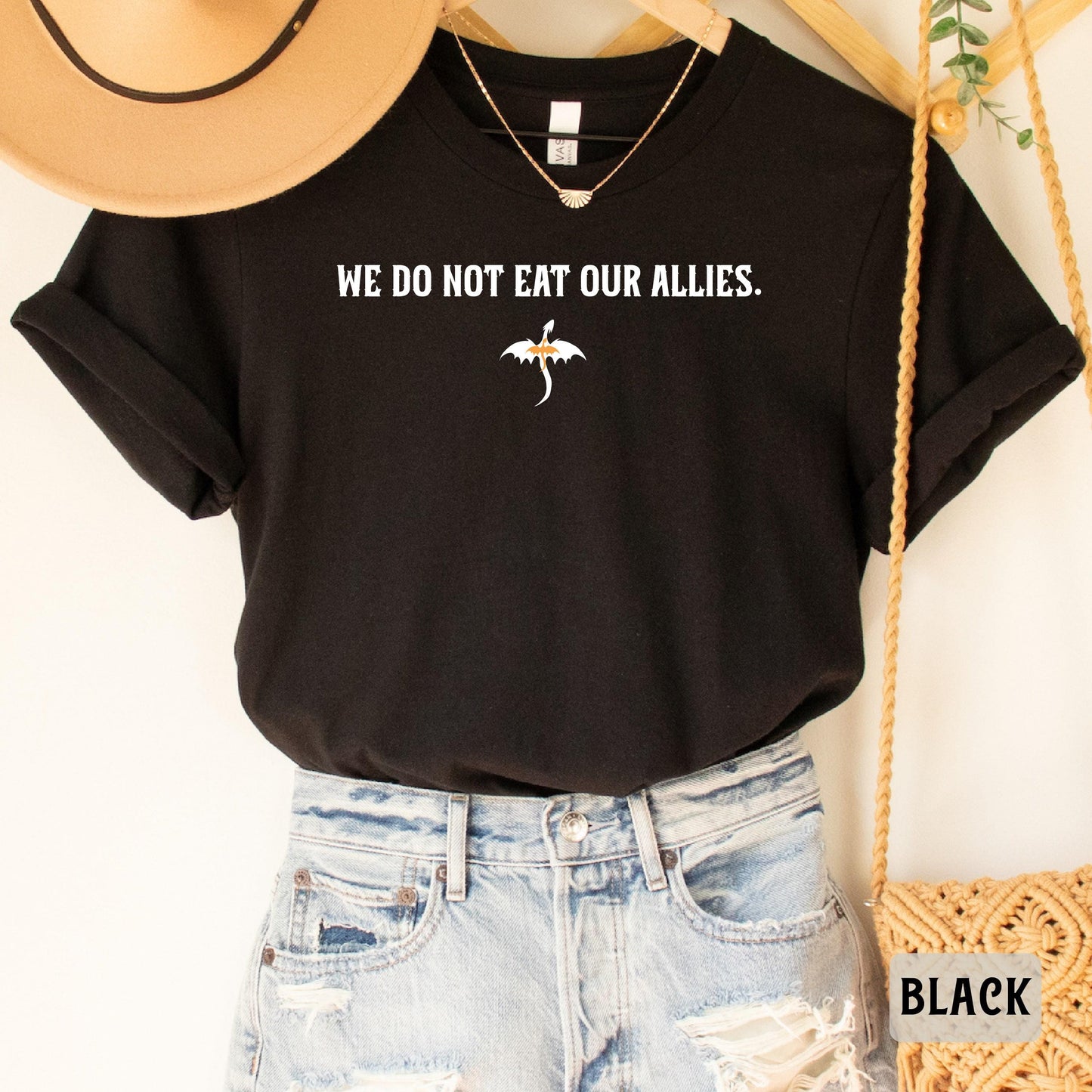 We Do Not Eat Our Allies Shirt Dragon Rider Shirt Basgiath War College Shirt Fourth Wing Shirt Book Lover Gift