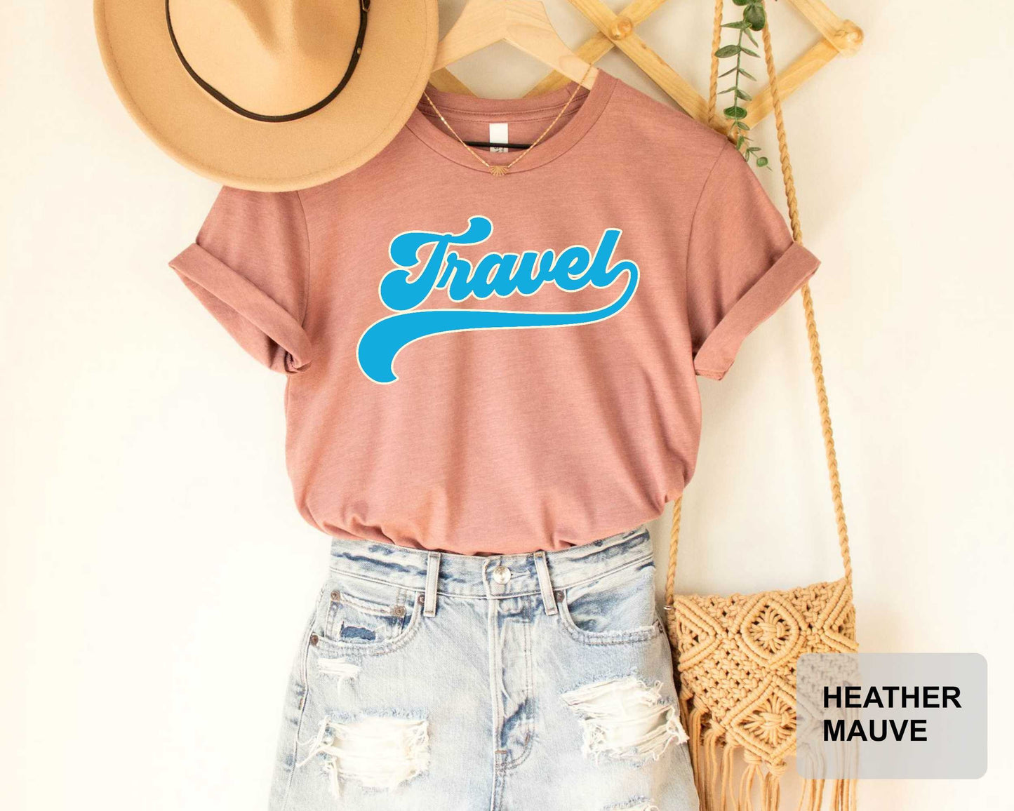 Travel Shirt Adventurer Gift Vacation Shirt Traveler T-Shirt Let's Travel Family Trip Travel Addict Shirt