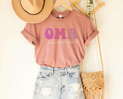 OMA T Shirt for Grandma  Custom Oma with Kids Names Shirt Gift For Oma
