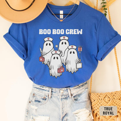 Halloween Nurse Shirt Boo Boo Crew Shirt Scary Vibes Shirt Nurse Fall Shirt Ghost Nurse Shirt