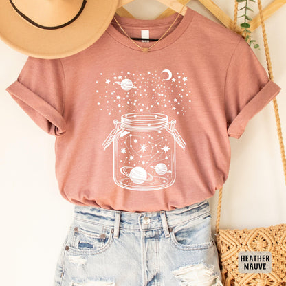 Space In A Jar Shirt Astronomy Shirt Spiritual Shirt Celestial Magic Shirt Astrolgy Gift