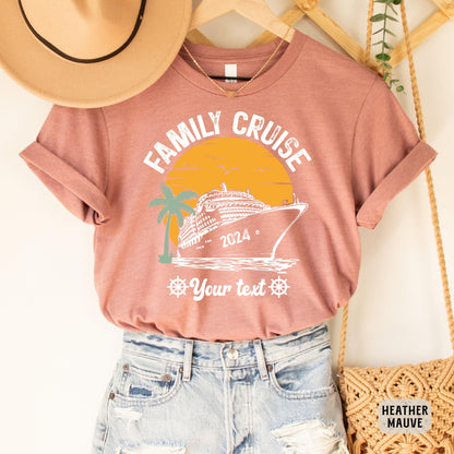 Custom Family Cruise Shirt Family Matching Vacation Shirt Crusie Squad Shirt Women Vacation Shirt