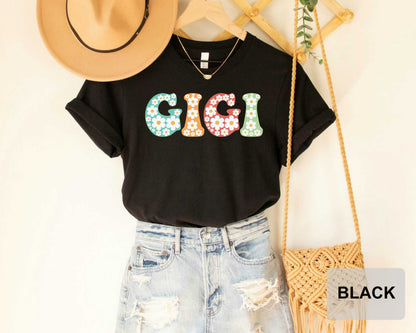 Cute Gigi TShirt for Grandma Gift Idea for Mother's Day Floral Gigi Shirt