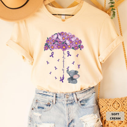 Alzheimers Flower Shirt I Will Remember For You Shirt Alzheimer Mom Shirt Purple Ribbon Shirt Dementia Shirt