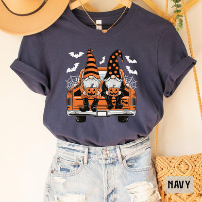 Gnome Truck Shirt Halloween Party Shirt Trick or Treat Shirt Fall Gnome Shirt Halloween Pumpkin Shirt