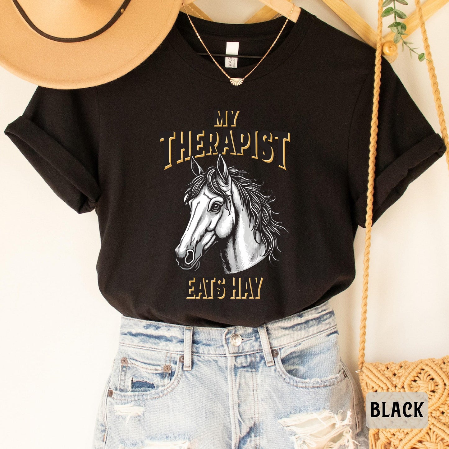 My Therapist Eats Hay Shirt Horse Mom Shirt Gift For Horse Owner Equestrian Shirt