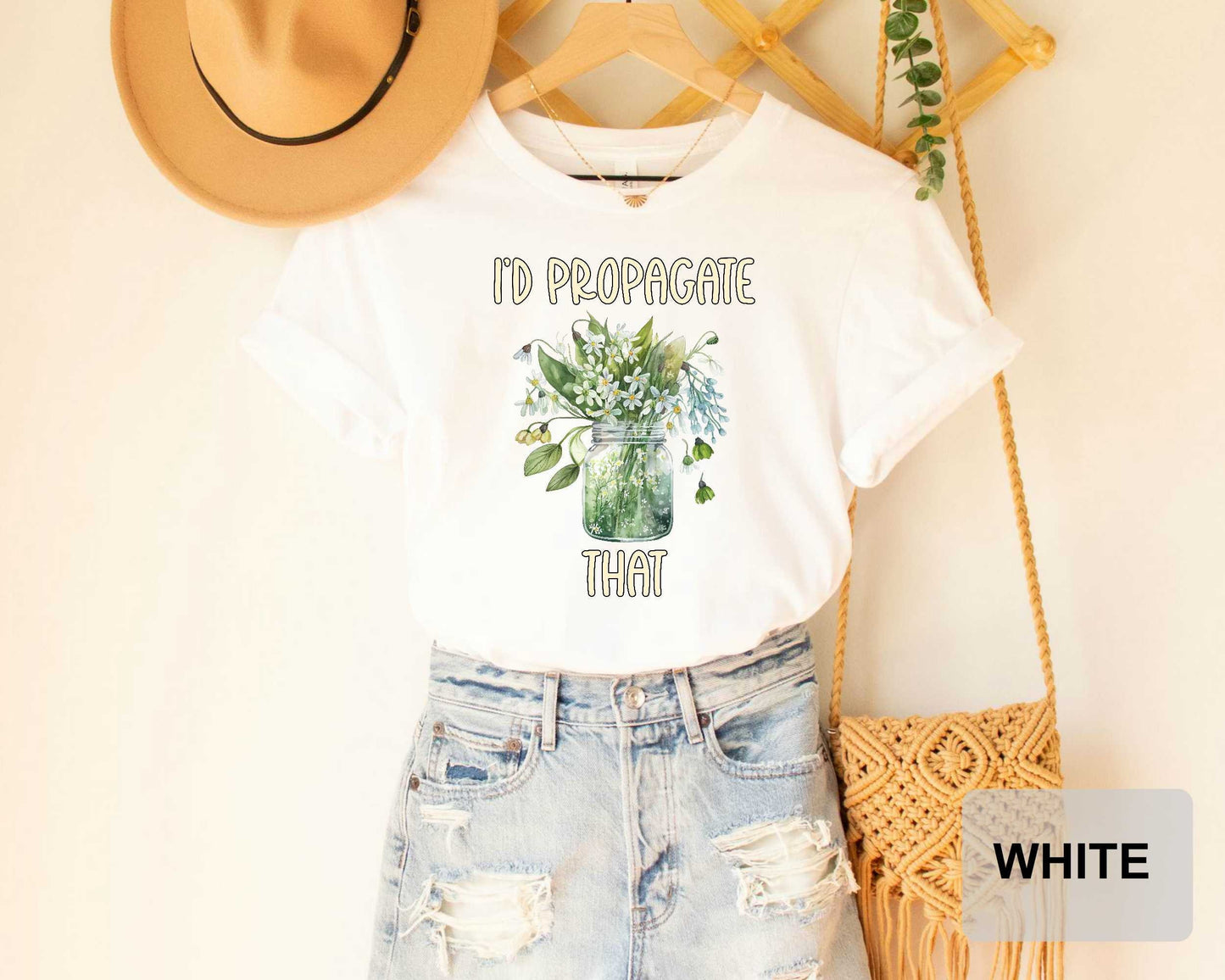 Plant Lover Shirt I'd Propagate That Shirt Plant Mom Shirt Botanical Shirt Gardener Shirt