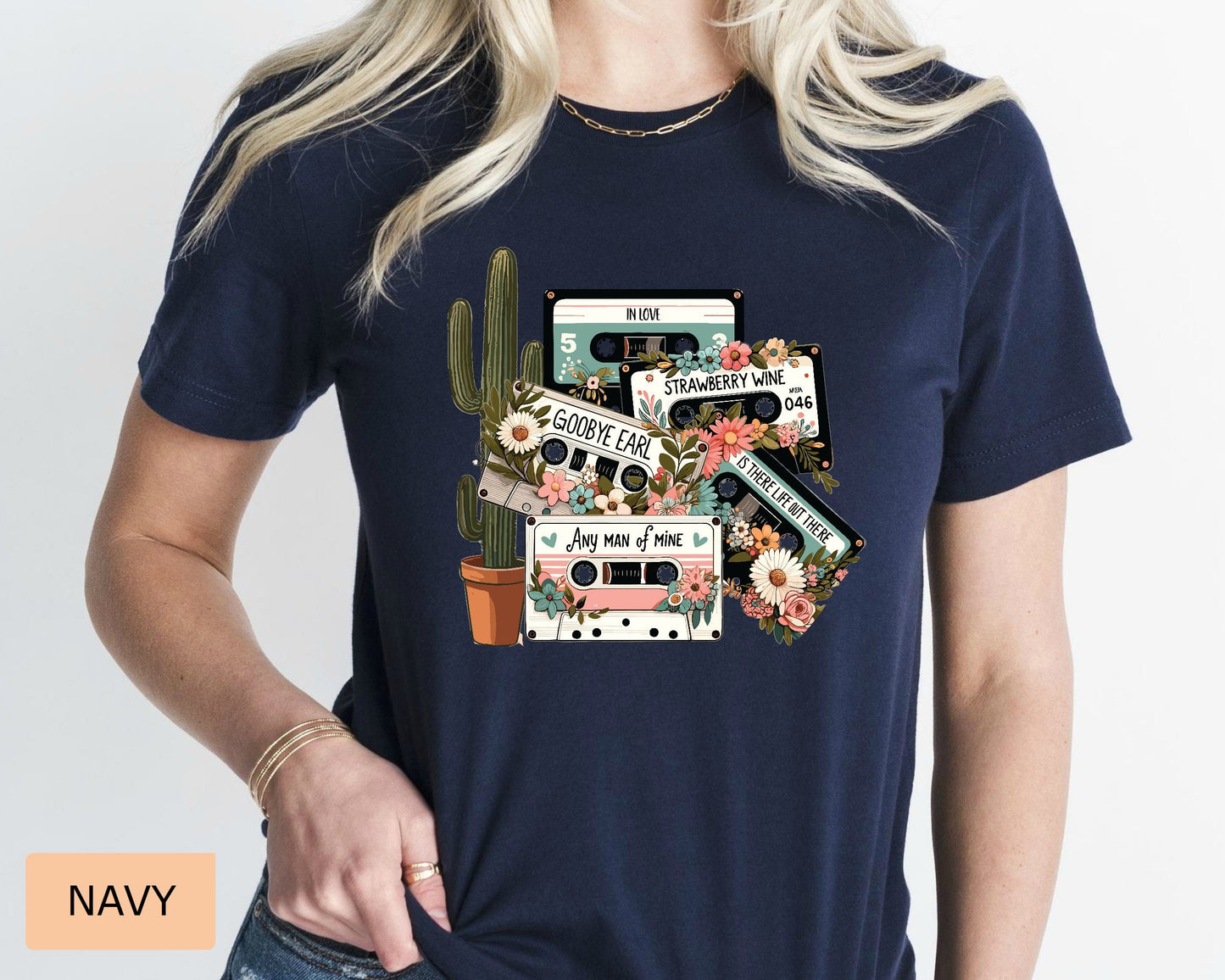 Country Music Cassettes Shirt Western 90s Vintage Music Shirt Cowgirl Shirt Vintage Inspired Concert Shirt