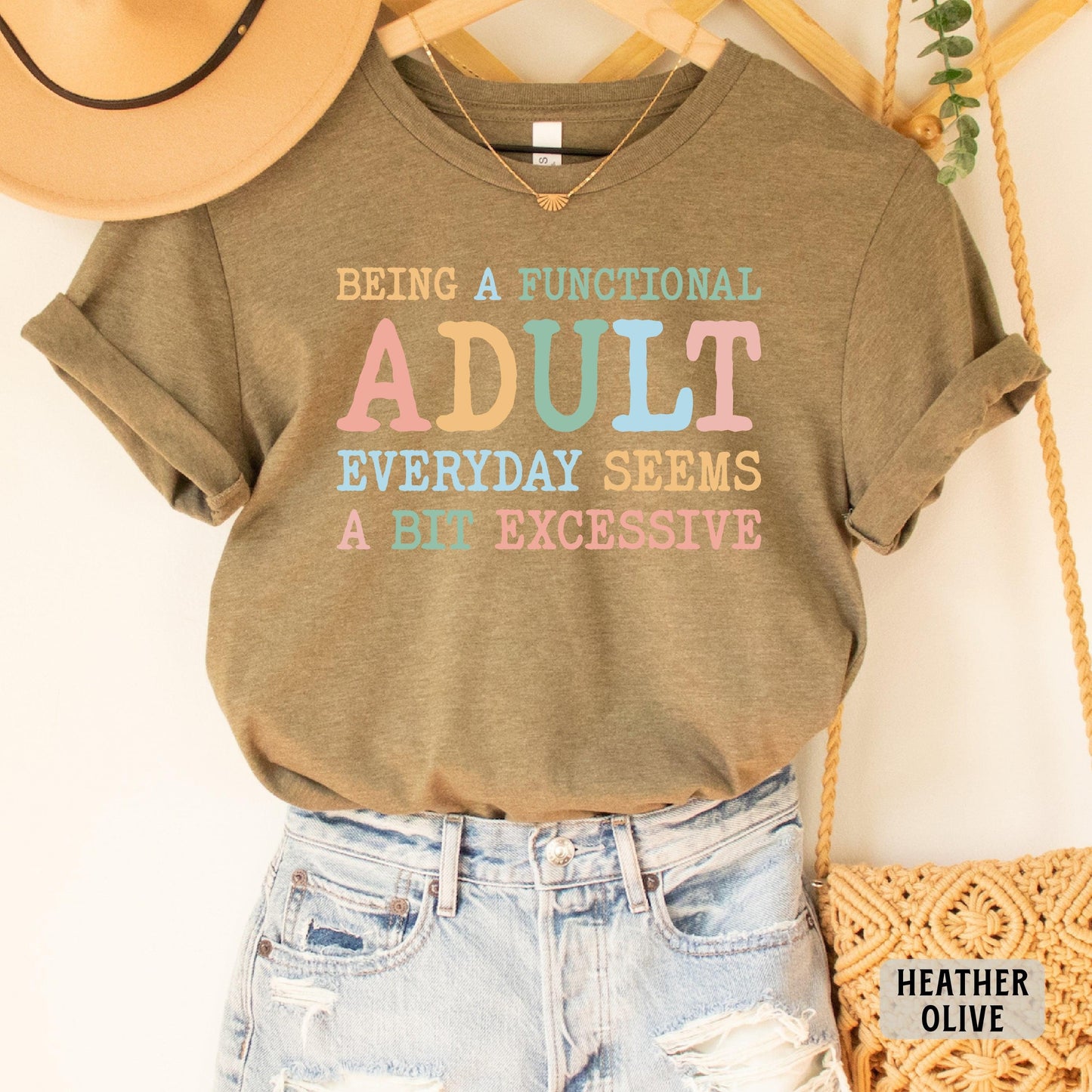Day Drinking Shirt Being A Functional Adult Everyday Seems A Bit Excessive Shirt Funny Quotes Shirt Adult Humor Shirt