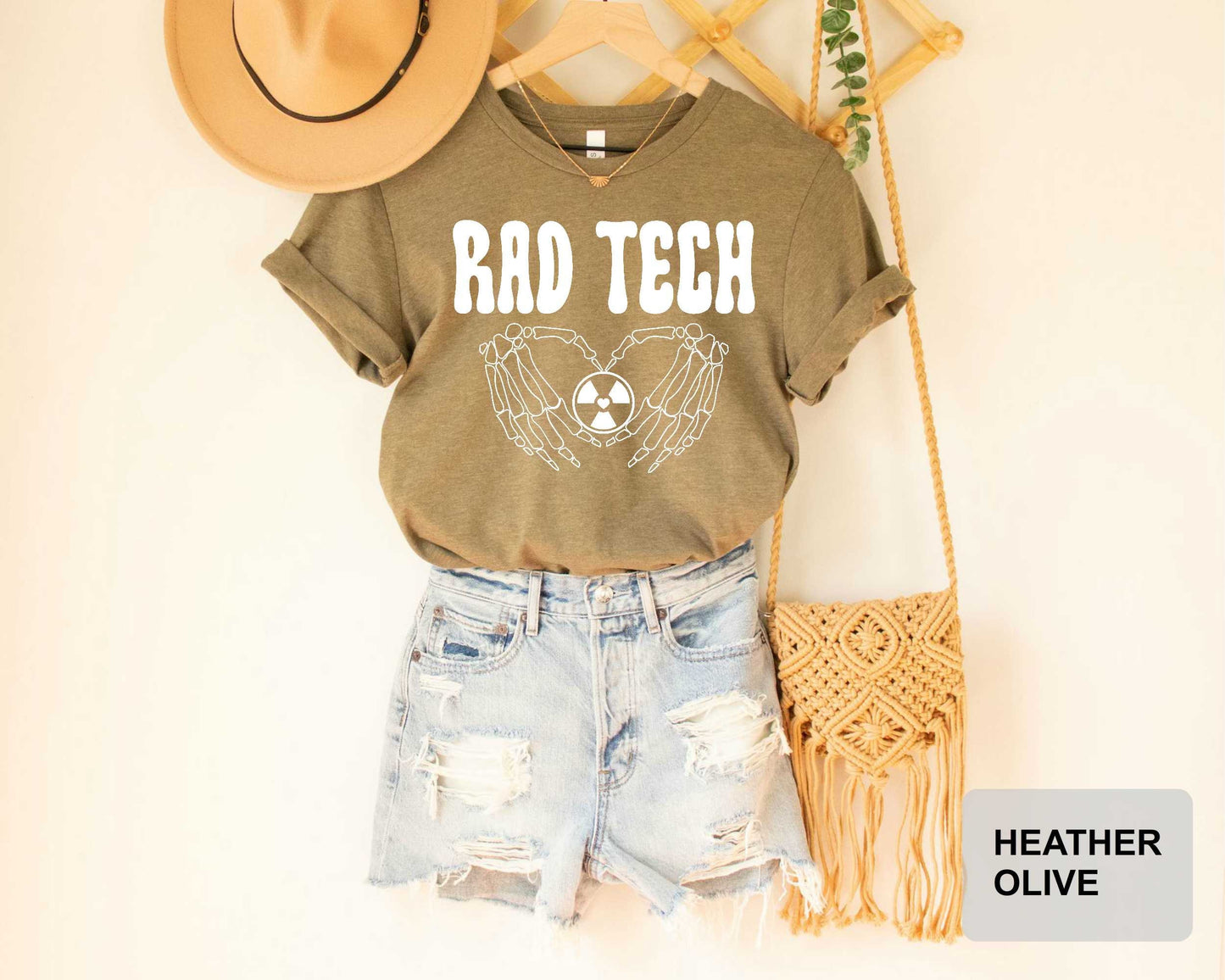 Rad Tech Shirt Radiology Technologist Graphic T-Shirt Xray Shirt Radiology Life Skeleton Hand Shaka Shirt