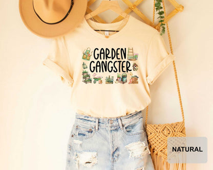 Garden Gangster Shirt Sarcastic Gardener Shirt Funny Plant Shirt for Women Plant Lady Gift Gardening Shirt