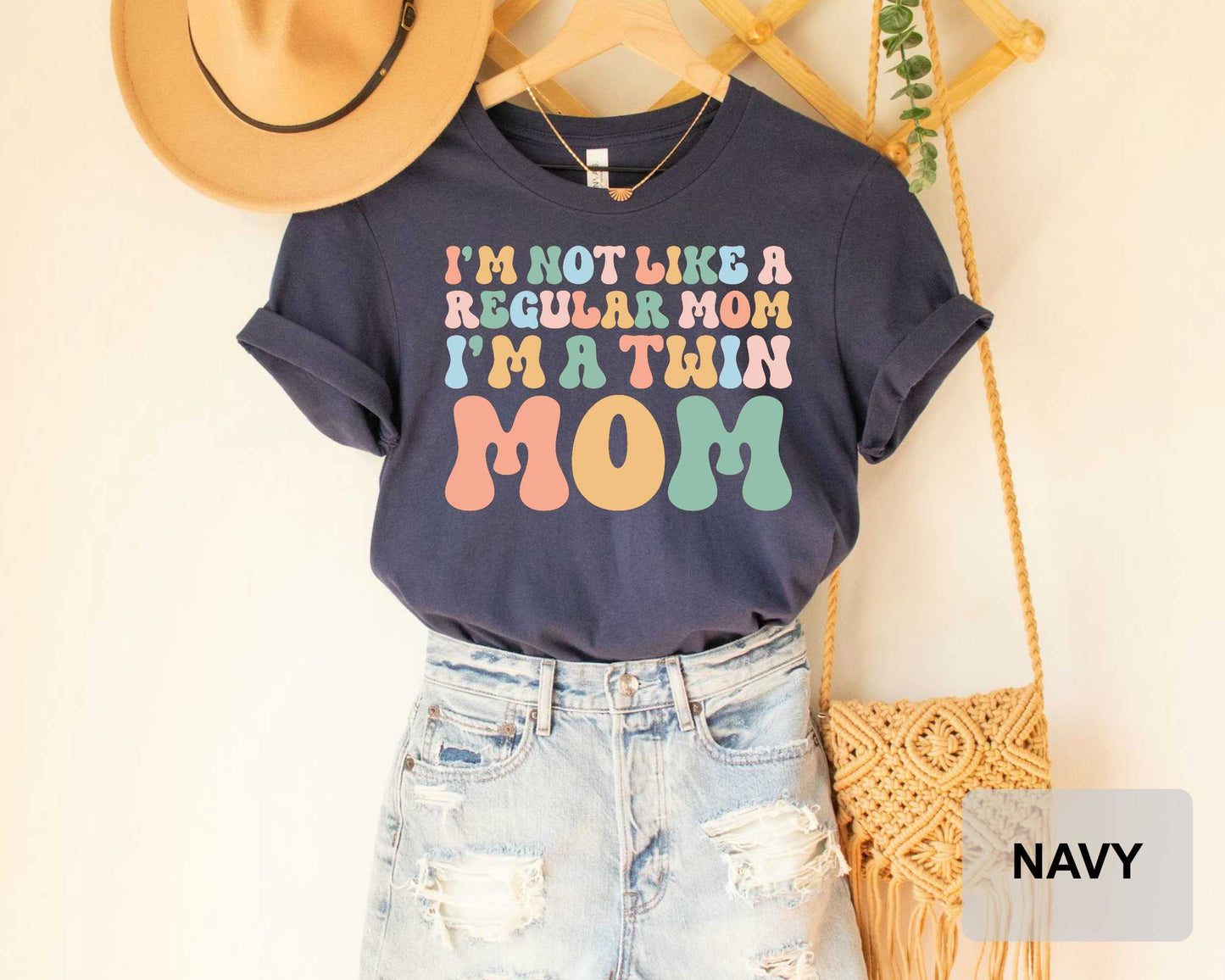 Twin Mom Shirt I'm Not Like A Regular Mom I'm A Twin Mom Shirt Baby Announcement T-shirt Mothers Day Shirt