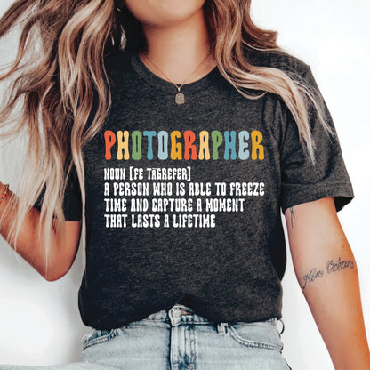 Photographer Definition Shirt Funny Photography Lover Shirt Gift for Photographer Wedding Photographer Shirt