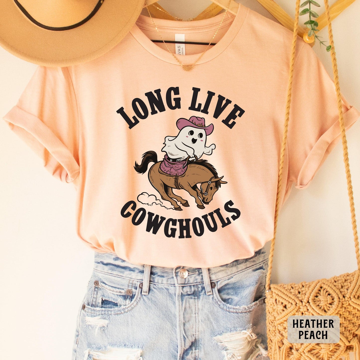 Western Halloween Shirt Long Live Cowghouls Shirt Halloween Country Shirt Spooky Cowboy Shirt
