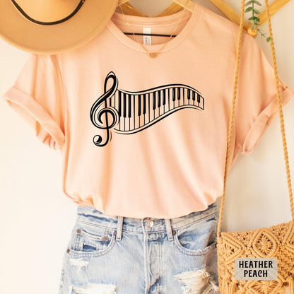 Keyboard Piano Shirt Music Lover Shirt Piano Teacher Shirt Pianist Shirt Piano Keys Shirt