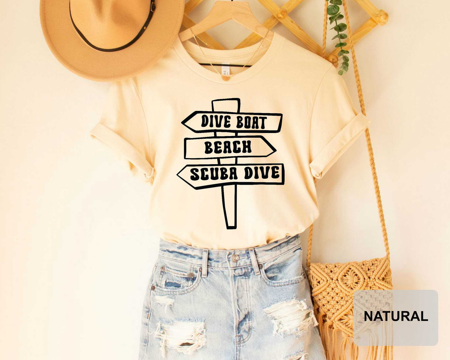 Dive Boat Beach Shirt Scuba Diving Shirt Diving Lover Shirt Gift for Diver