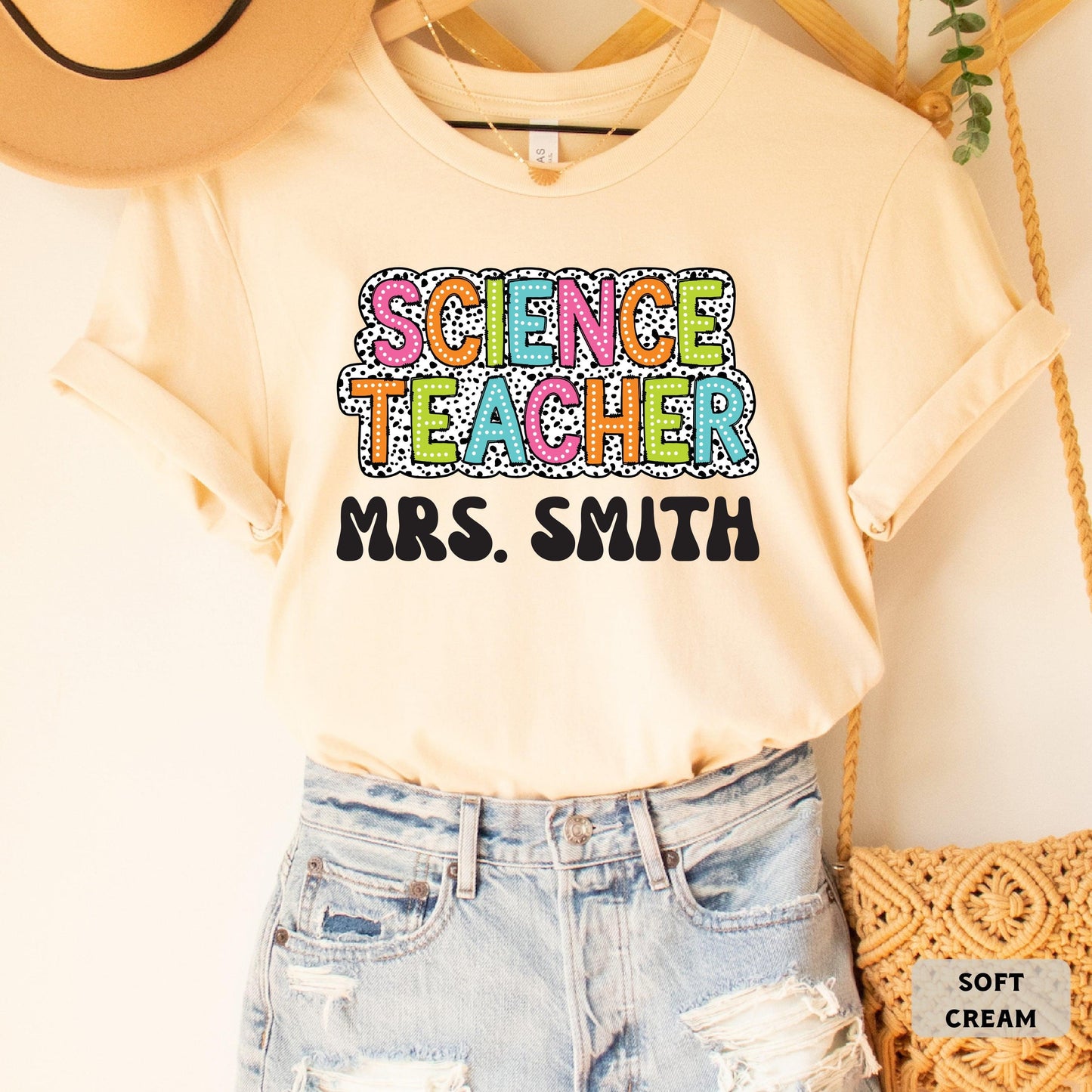 Custom Science Teacher Shirt Personalized Name Scientist Shirt Women Science Lover Shirt