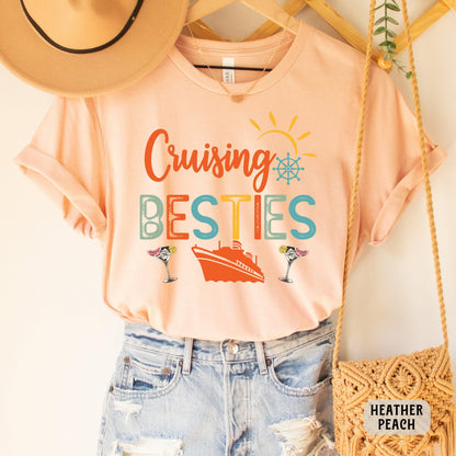 Cruising Besties Shirt Cruise Vacation Shirt Girl Cruise Shirt Ship Vacay Shirt Best Friends Cruise Shirt