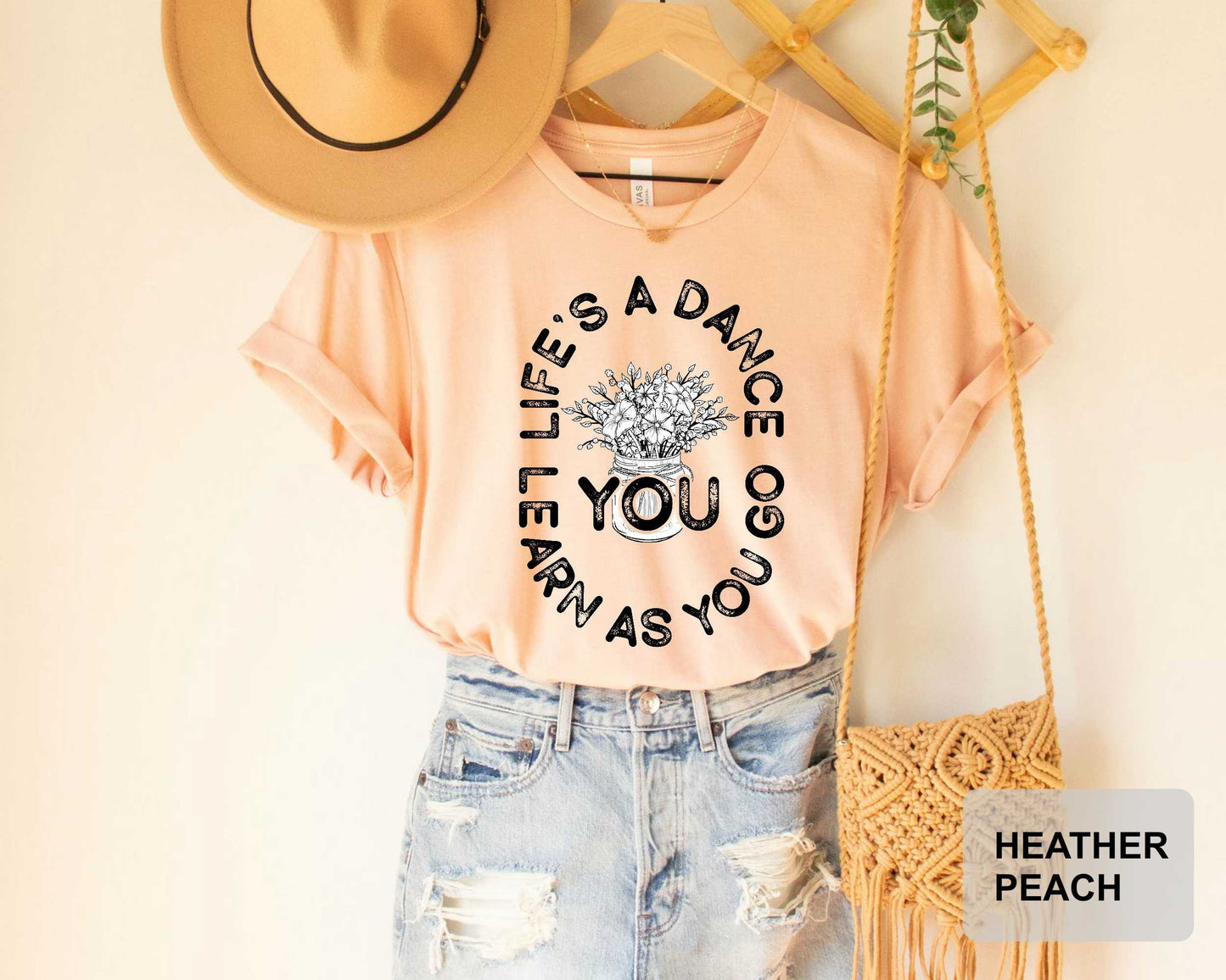Country Shirt Life's a Dance You Learn as You Go Shirt Inspirational Shirt Motivational Shirt