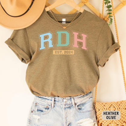 Custom RDH Year Shirt RDH Graduation Gift Dental Hygiene Shirt Dental Student Shirt