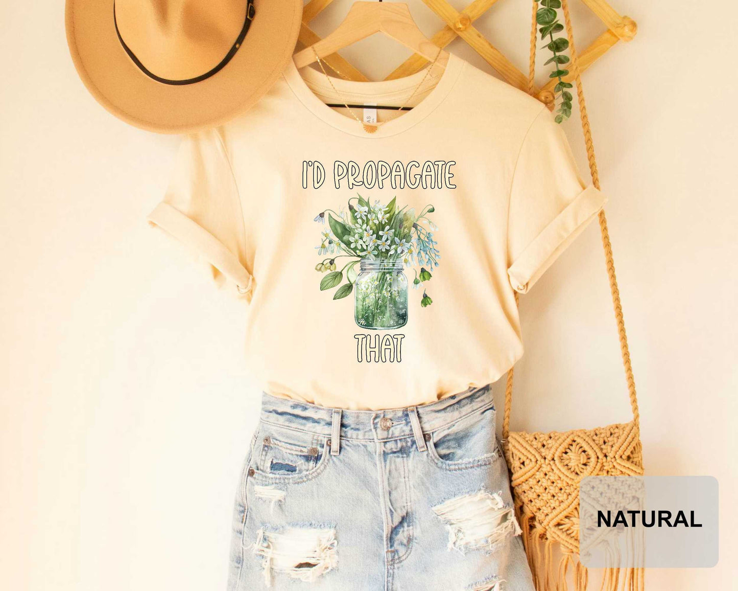 Plant Lover Shirt I'd Propagate That Shirt Plant Mom Shirt Botanical Shirt Gardener Shirt