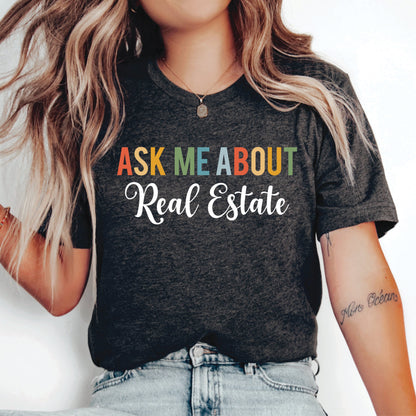 Real Estate Broker Shirt Ask Me About Real Estate Shirt Realtor Gift House Dealer Shirt Broker Shirt