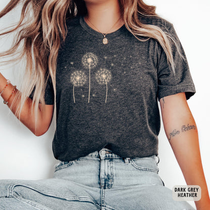 Dandelion Shirt Windflower Shirt Inspirational Shirt Meditation Gift Women Toga Shirt