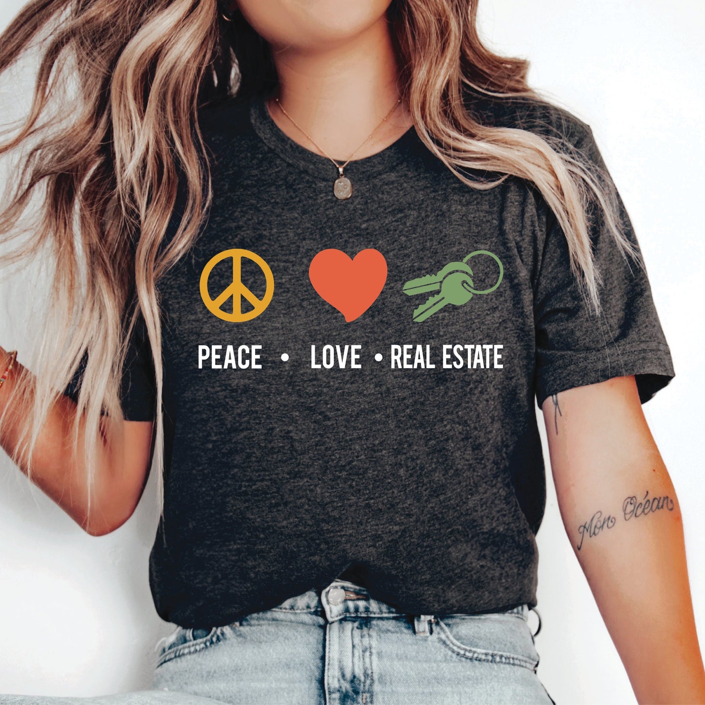 Real Estate Agent Shirt Peace Love Real Estate Shirt Home Seller Girls Shirt Funny Realtor Shirt