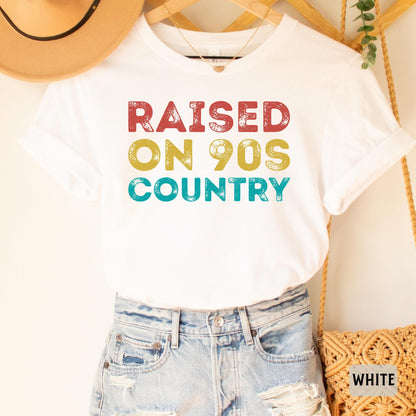 Raised On 90s Country Shirt Country Music Lover Shirt Southern Farm Shirt Country Concert Shirt Farm Fall Shirt