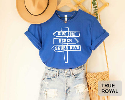 Dive Boat Beach Shirt Scuba Diving Shirt Diving Lover Shirt Gift for Diver